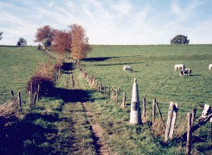 Grenspaal in Zuid-Limburg